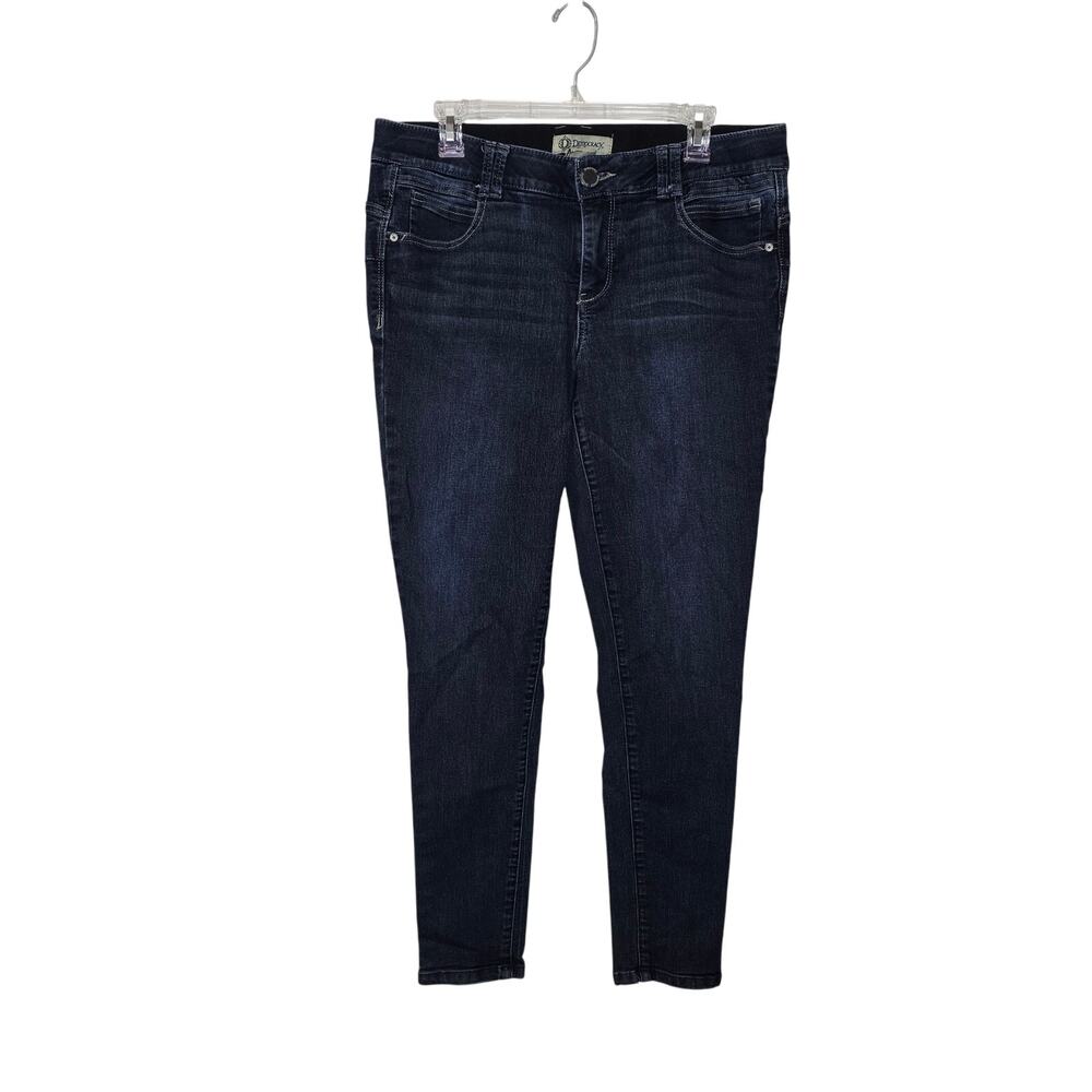 Democracy AB TECHNOLOGY Jeans Women SZ 14W Black Stretch Comfort Waistband